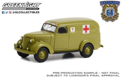 1939 CHEVY; US ARMY AMBULANCE; New in pkg. (Greenlight)