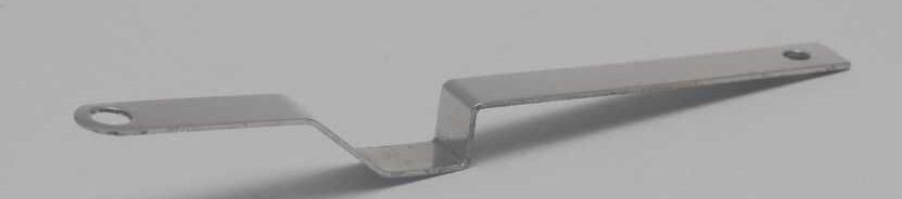 DRAWBAR: for Hudson w/ pin on trailing-truck; 5" long w/ dogleg & 90-degree bend