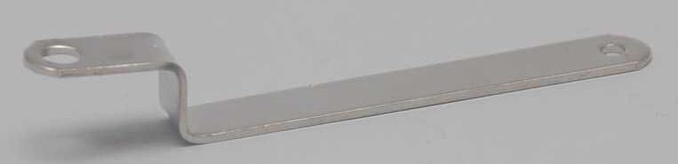 DRAWBAR: for scale-type tenders; 3-1/4" long w/ 90-degree bend