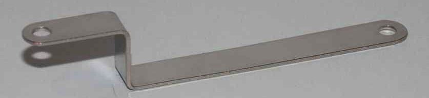 DRAWBAR: AF WIDE GAUGE TENDER; plated; 5" long with 90-degree bend