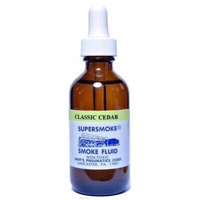 SMOKE-FLUID: Supersmoke AF Cedar scent; 2 oz. Bottle with eyedropper
