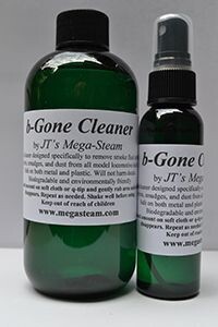 b-GONE CLEANER FLUID, from MegaSteam.; 2oz bottle.(See Note); 2oz spray only.