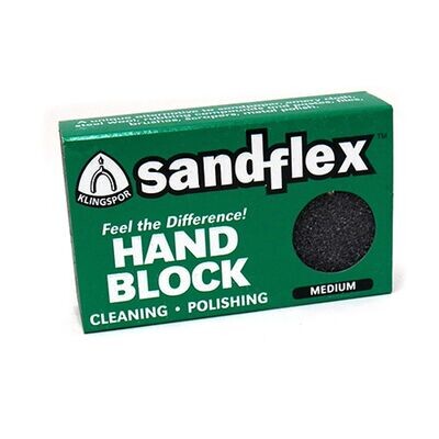 SANDFLEX ABRASER BLOCK: MEDIUM; 120 grit.
