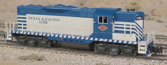 T&P GP9 #1135; Blue & Gray paint scheme; AC-Highrail