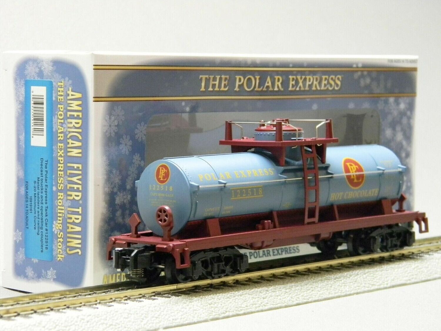 1919161  POLAR EXPRESS TANK CAR #122518; 2019; NIB