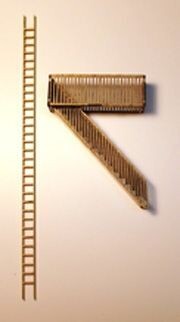 FIRE-ESCAPE & LADDER; Laser-cut kit.  (see note).