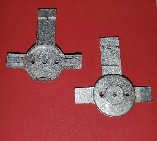 BOLSTERS, ACE #2004, CAST,  FOR AF PLASTIC FRAME TANK CAR & Kadee 802; (pair)