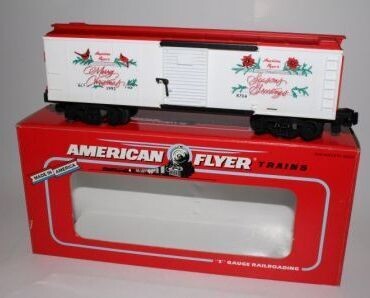 A.F. 1992 CHRISTMAS BOXCAR, 48314 boxed;(have 4)