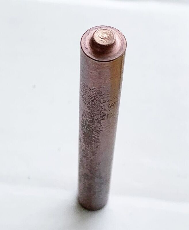 BRAKEMAN'S SUPER-RIVETER 010: BRT3-2P: EYELET BACKING POST only; to support truck brass eyelet head; Requires SKU #20019 Base