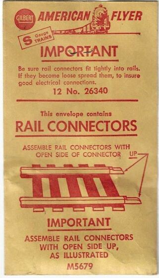 26340 TRACK PINS,  for PIKEMASTER track; NOS in original factory-sealed envelopes; (pkg/12); have several