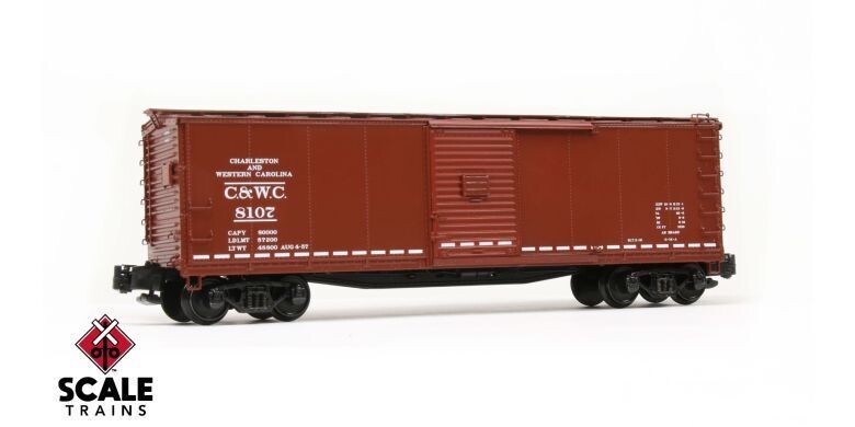 ​CHARLESTON & WESTERN CAROLINA  BOXCAR #8282; Highrail/Scale; ScaleTrains #75141; NIB; (have 1)