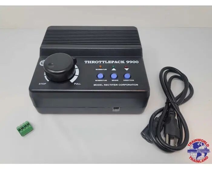 MRC THROTTLEPACK 9900  DC HIGH-POWER CONTROL with Instructions, etc;.  Powers both small-scale and large-scale trains. LN in box.
