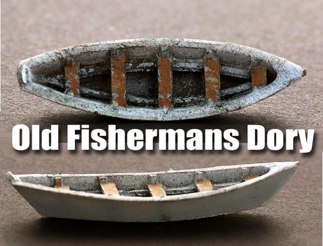 FISHERMAN'S DORY (1) , Painted; MTS-SD404P; (have 6)