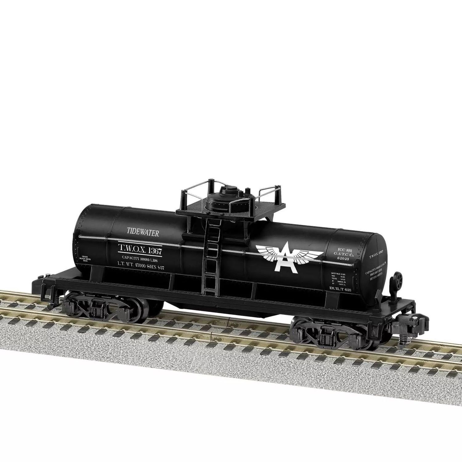 1919152  AF TIDEWATER FLYING A  SINGLE DOME TANK CAR #1369; KC; MIB; (have 4)