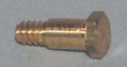 SCREW: Main rod, 1/4" shoulder; brass; hex-head; AF O gauge; (each)