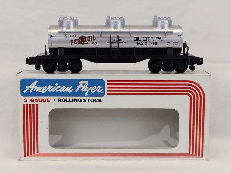 PENNZOIL 3-DOME TANK CAR #390; NASG 1990; 48472;  NIB