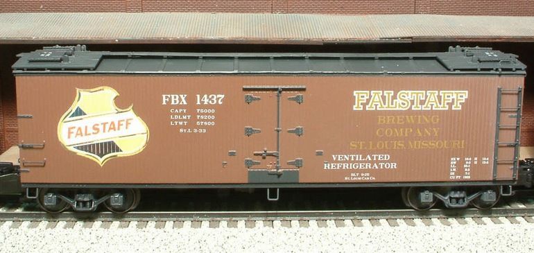 FALSTAFF BREWING CO. #2  WOOD REEFER; Car #1437; SHS #02048; (NASG, 2009); New, boxed; (have 1)