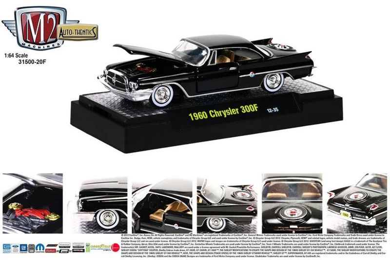 1960 CHRYSLER 300F; M2 Auto-thentics #31500; new in original packaging; (have 7)