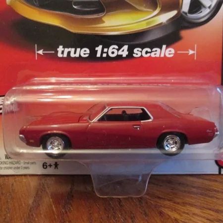 MERCURY.  1970 COUGAR; red;  new in original Auto-World packaging; have only 1.