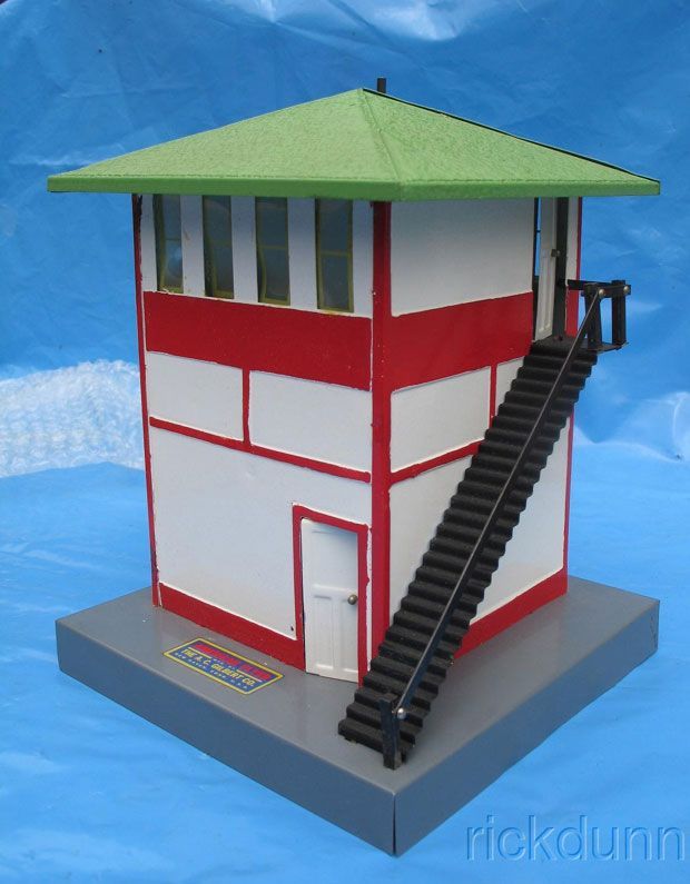 ROOF (grn metal, w/ stack) for 593 Signal Tower; (ROOF & stack only)