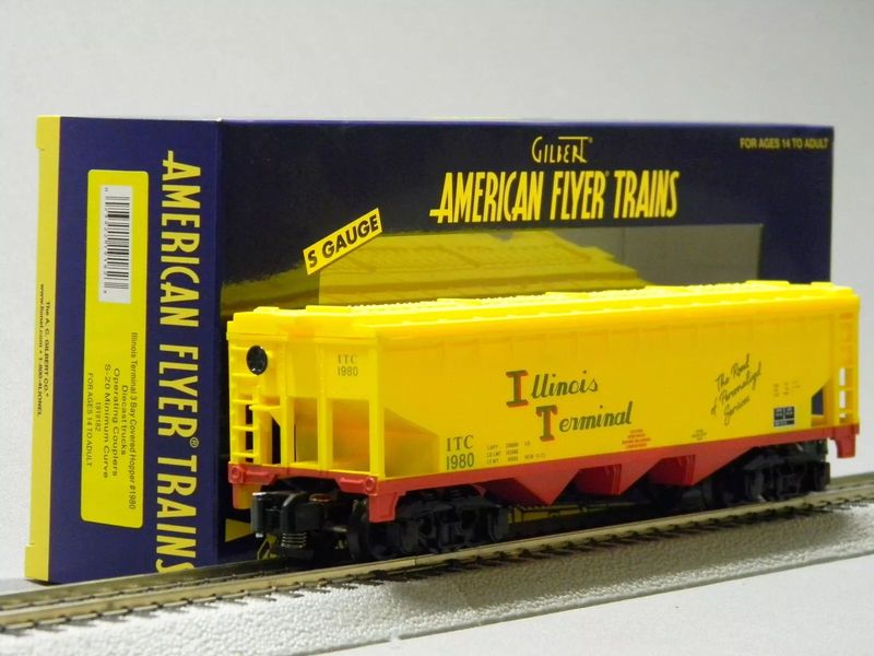 ​1919182;  ILLINOIS TERMINAL 3-Bay Covered Hopper #1980; NIB; 2019