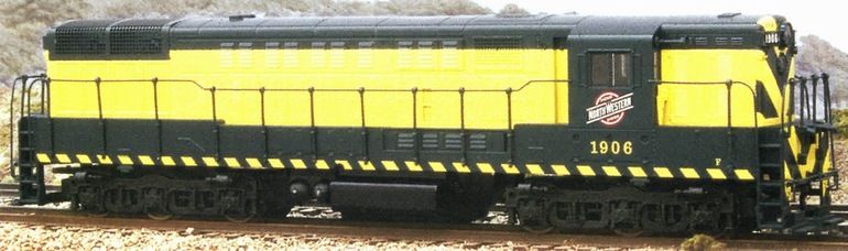 CNW "TRAINMASTER" DUAL-POWERED UNITS #1901 & 1906; AC-HIGHRAIL; LN; boxed; no damage; very little, if any, use. (American Models; 2002)