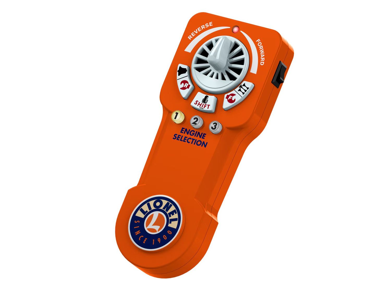 LIONEL UNIVERSAL REMOTE (operates 3 separate Lionchief / Flyerchief engines from 1 remote}.