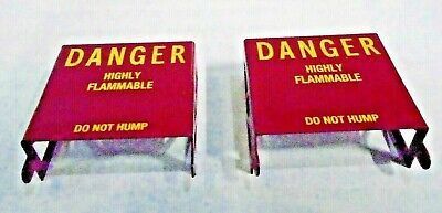 BULKHEADS: "DANGER.....", red, for USAF 24574 flat car; (pair)