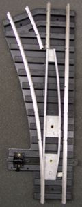 GARGRAVES #404 Left Hand Manual Turnout with handthrow; 42" radius curve--current production style; (have 2)