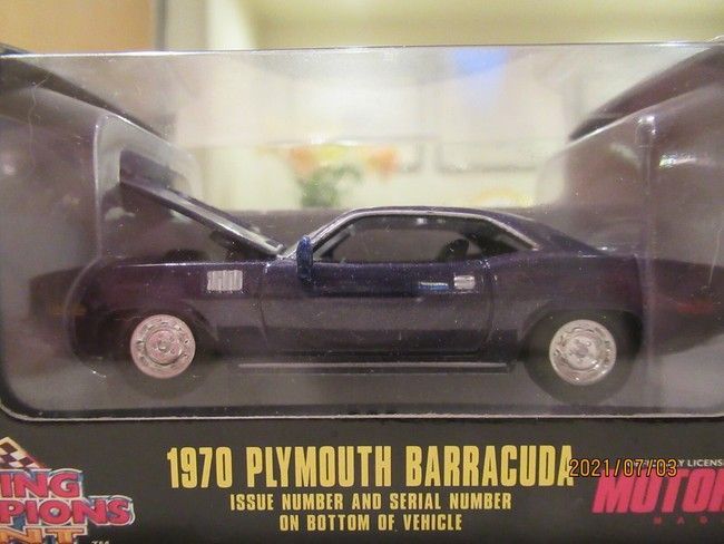 1970 PLYMOUTH BARRACUDA; RACING CHAMPIONS; (new in package); (have 2)