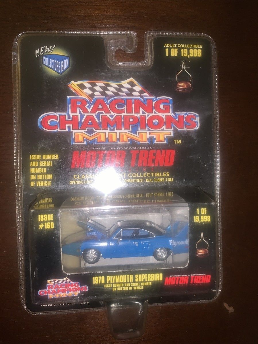 1970 PLYMOUTH "SUPERBIRD"; RACING CHAMPIONS;  new in pkg; (have 1)