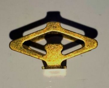 PANTOGRAPH, O-GAUGE & Wide GAUGE, brass; 1" long; 5/8" tall