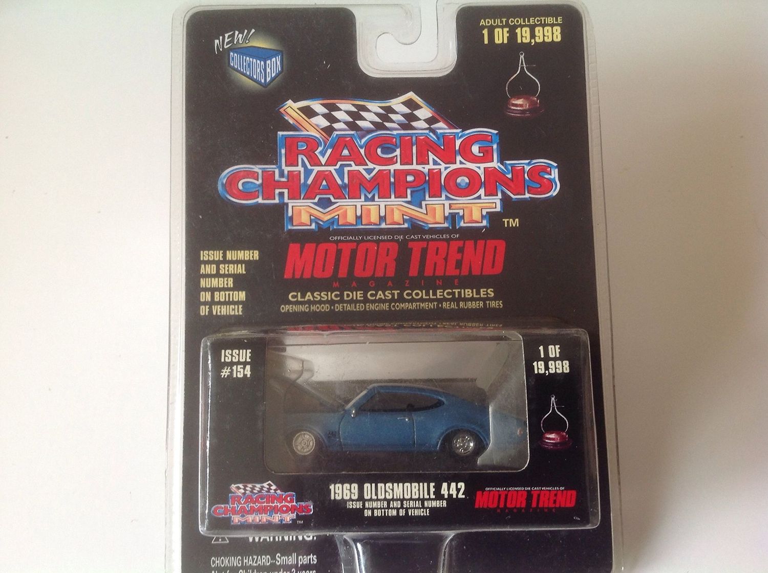 OLDSMOBILE 442; 1969; blue; RACING CHAMPIONS; (new in pkg); (have 1)