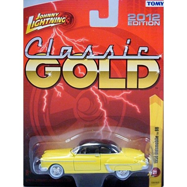 OLDSMOBILE 88; 1950 ; yellow & black; Johnny Lightning; (new in pkg); (have 2)