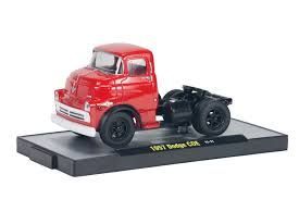 DODGE COE TRACTOR-TRA ILER CAB , 6-WHEEL; red cab;  1957;  (new in pkg); (have 1)