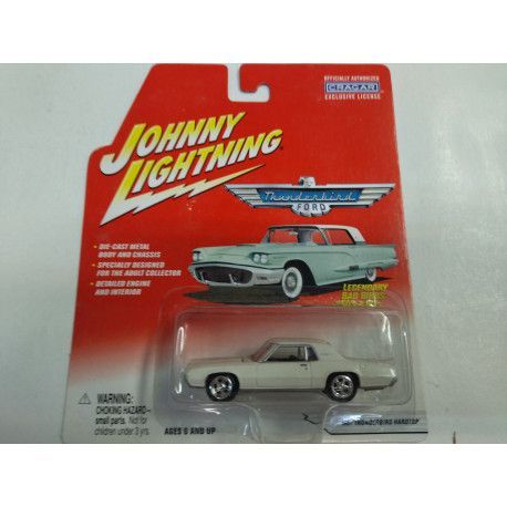 FORD THUNDERBIRD; 1967; WHITE HARDTOP; Johnny Lightning; (new in pkg); (have 1).
