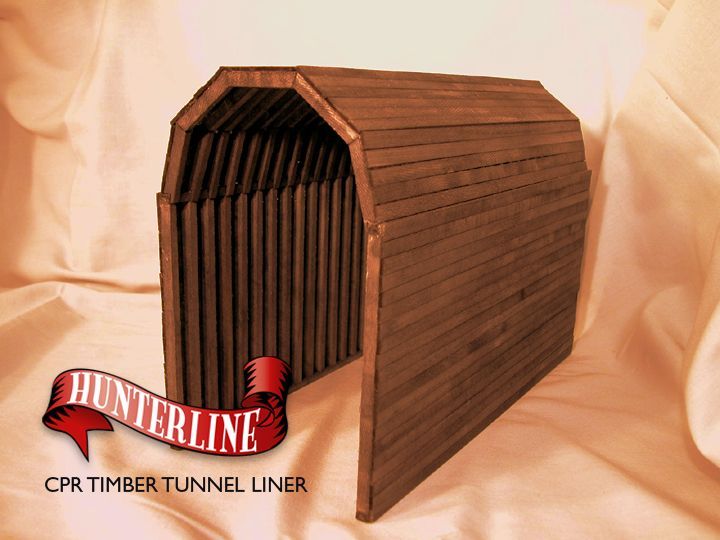 TIMBER TUNNEL LINER: Precut wood kit with template; Hunterline; (have 2)---CLOSEOUT PRICE