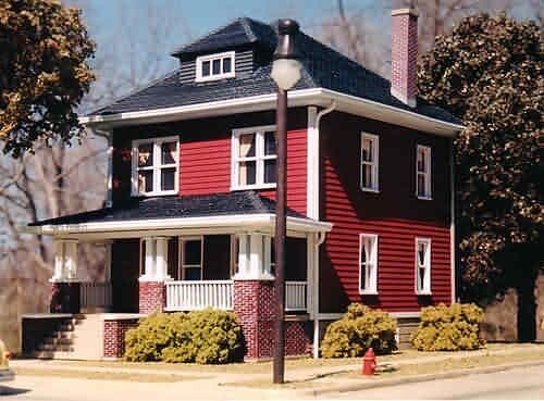 ​THE GLADSTONE, 1926 SEARS HOUSE KIT;   DSL SHOPS #SLR-1; resin kit from 2002; 5.5" x 7.5"