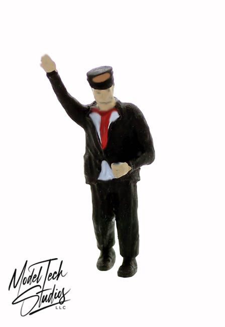 CONDUCTOR with HAND RAISED, painted; MTS-FS628P
