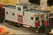 CB&Q EVC CABOOSE #13634; silver; Highrail; new; boxed; (SHS #01265)