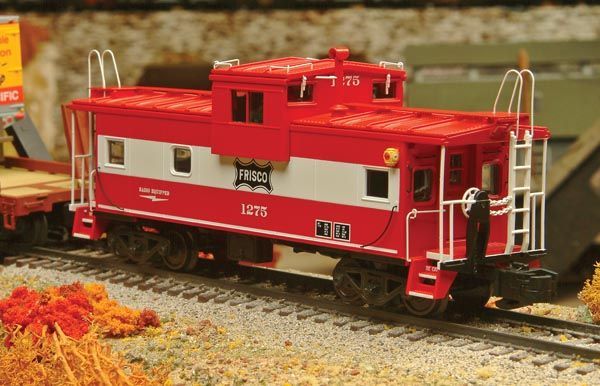 FRISCO EVC CABOOSE #1275; red & white; Highrail; new; boxed; (SHS #01262)