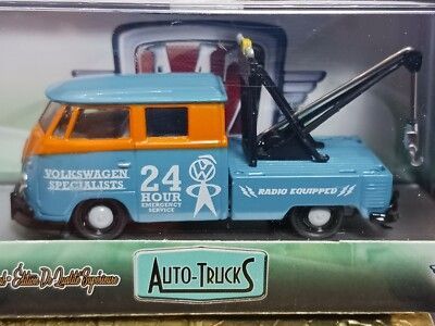 1960 VW DOUBLE-CAB TOW TRUCK; Blue & orange; M2M; New in package. (have 6)