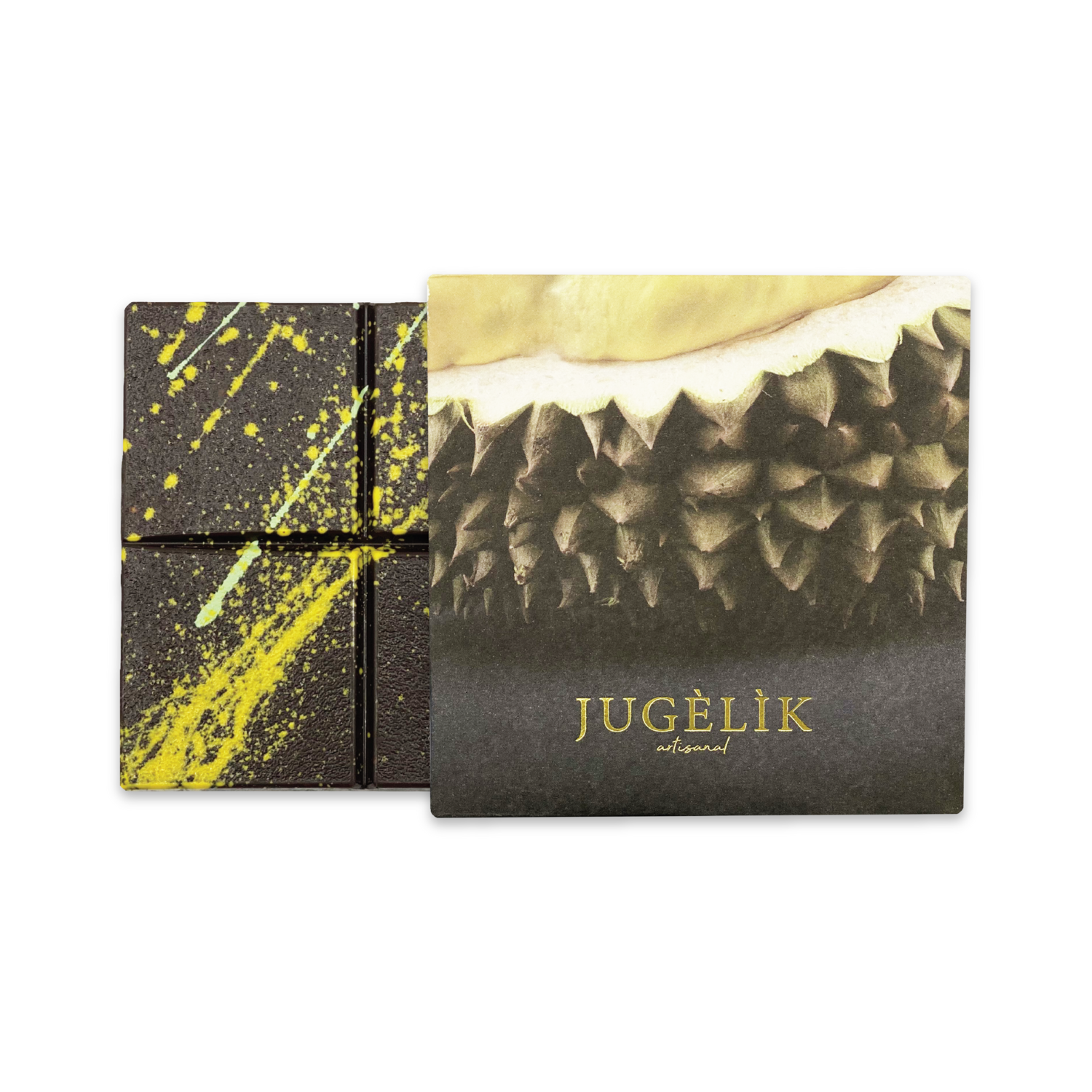 Dark 61% Almond Nibs + Freeze Dried Durian