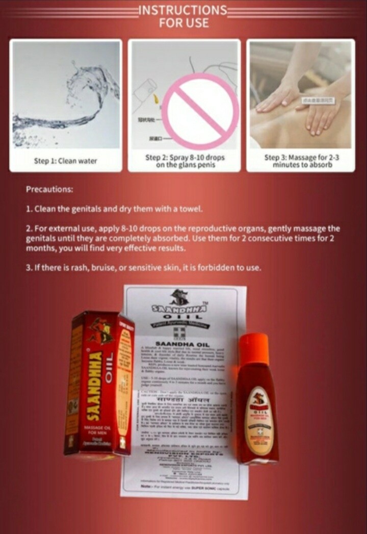 2 Pcs Aceite Para Erección Y Agrandamiento Del Pene