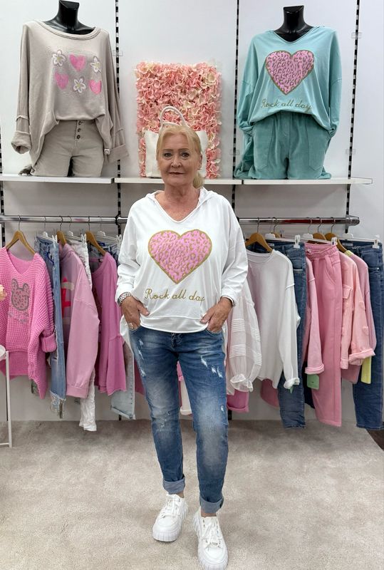 Sweatshirt mit Kapuze Heart 