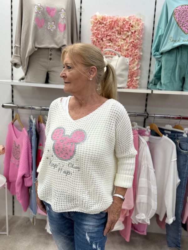 Pullover Mickey „Keep it up“