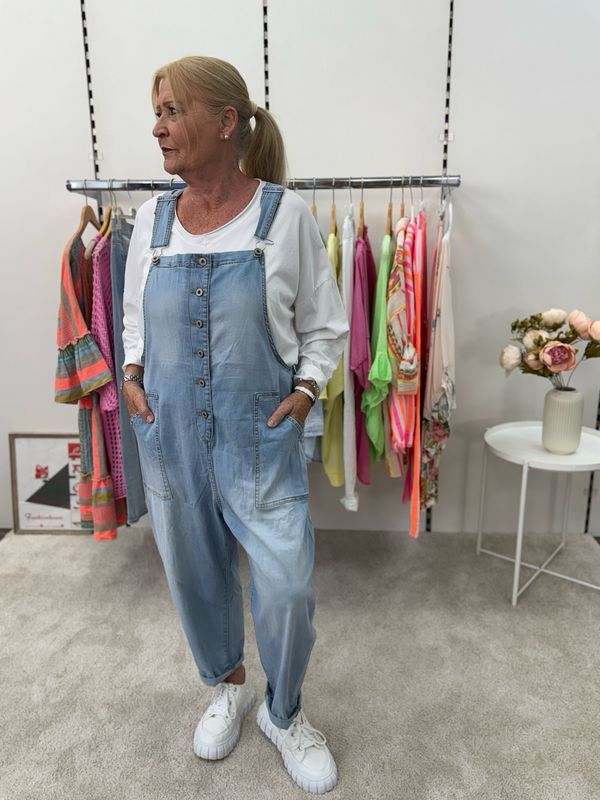 Jeans Latzhose Blau