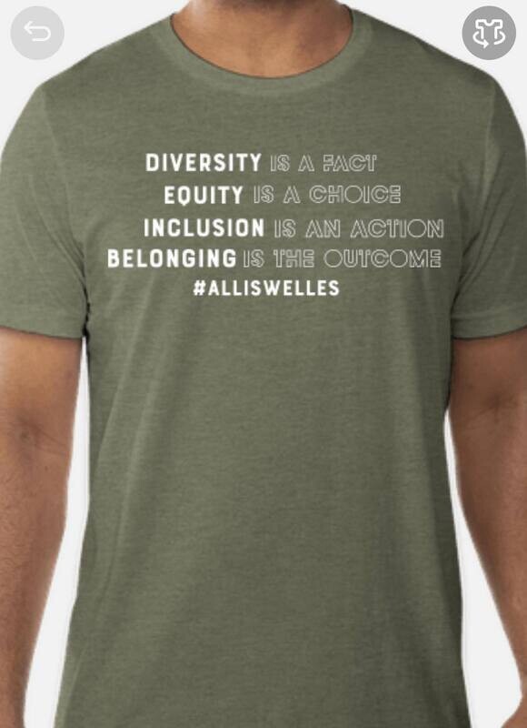 DEI Tee - Heather Military Green (limited stock)