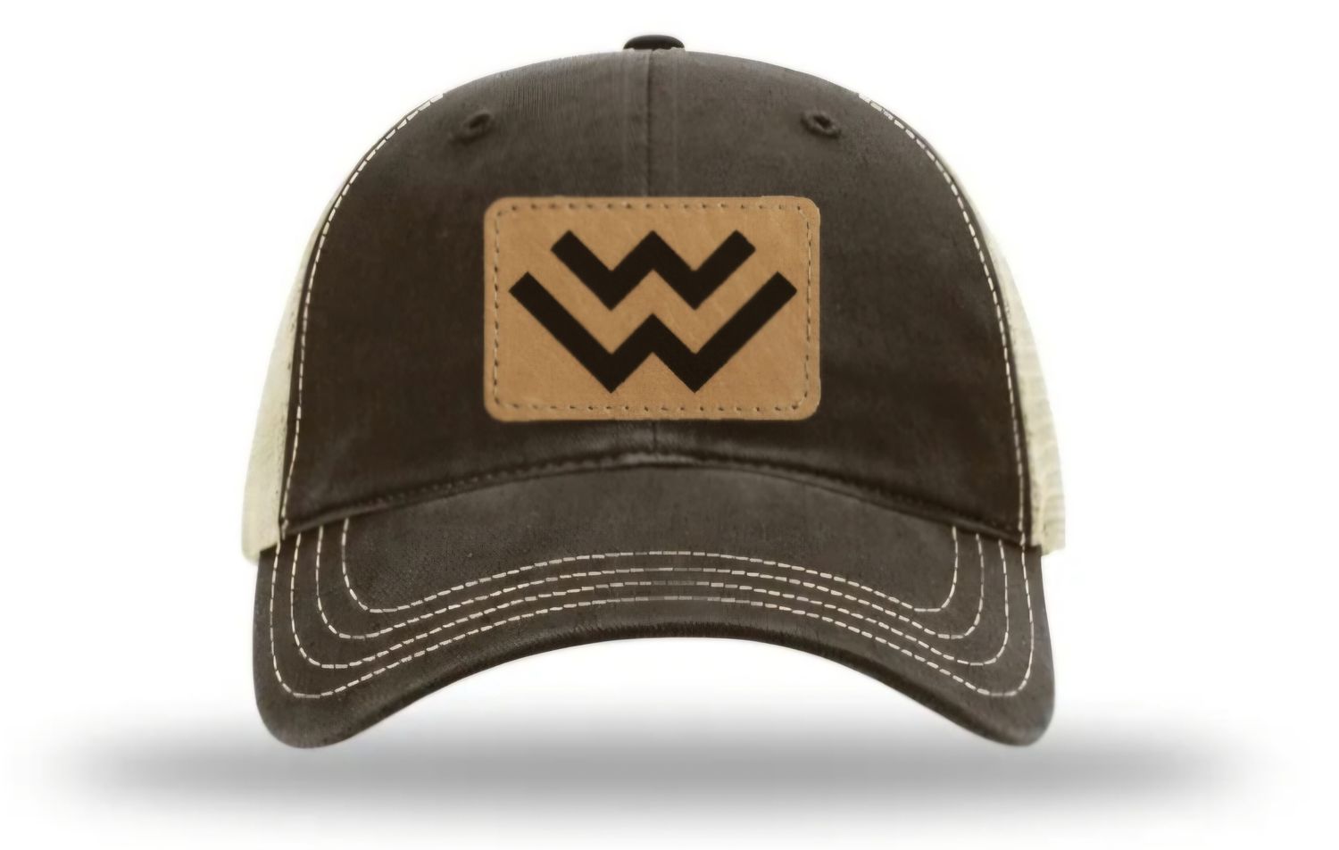 Brown/Khaki Unstructured Lid