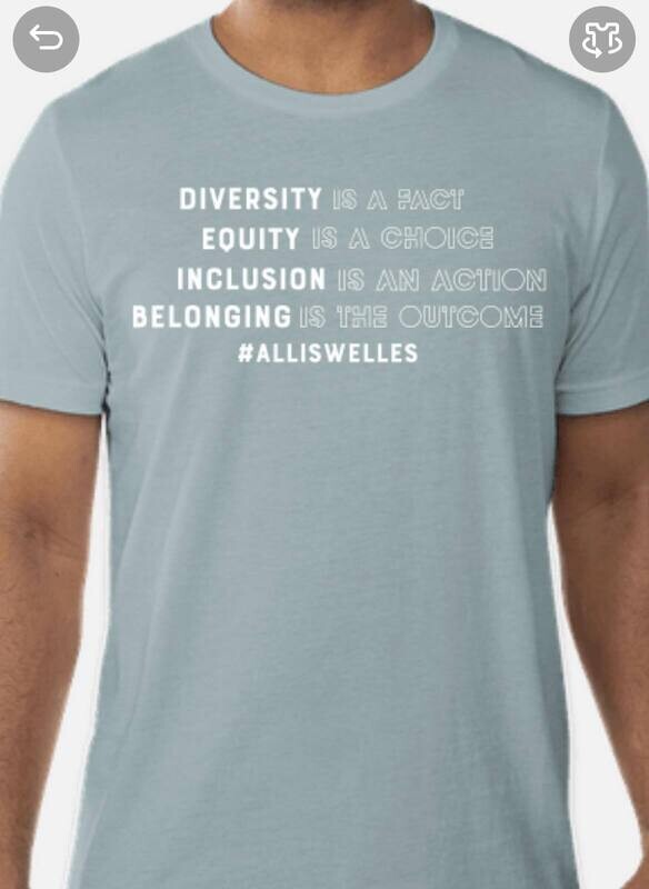 Inclusion Tee - Heather Blue Lagoon (limited stock)